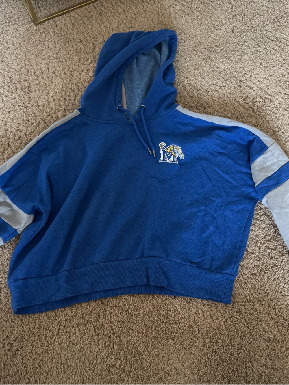 Colosseum Royal Blue & Light Gray Hooded Sweatshirt with Mascot M